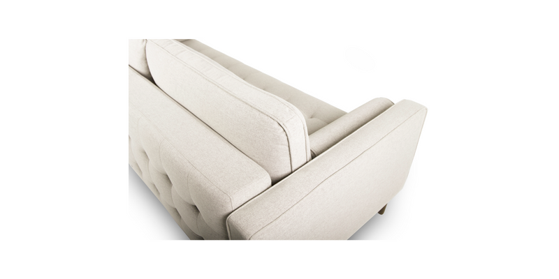 Back side view - Ivory "Module" Ergonomic Sofabed