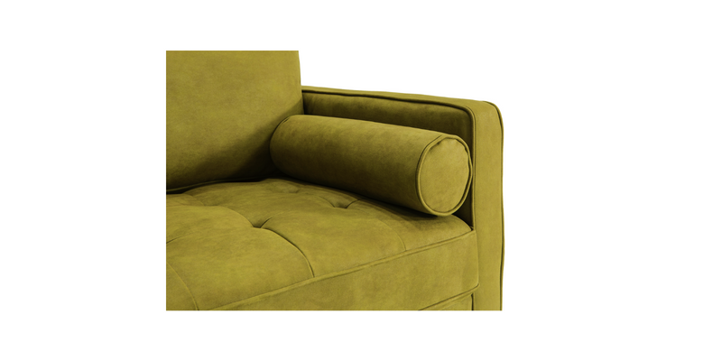 Pillow and side - Moss Green "Module" Ergonomic Sofabed