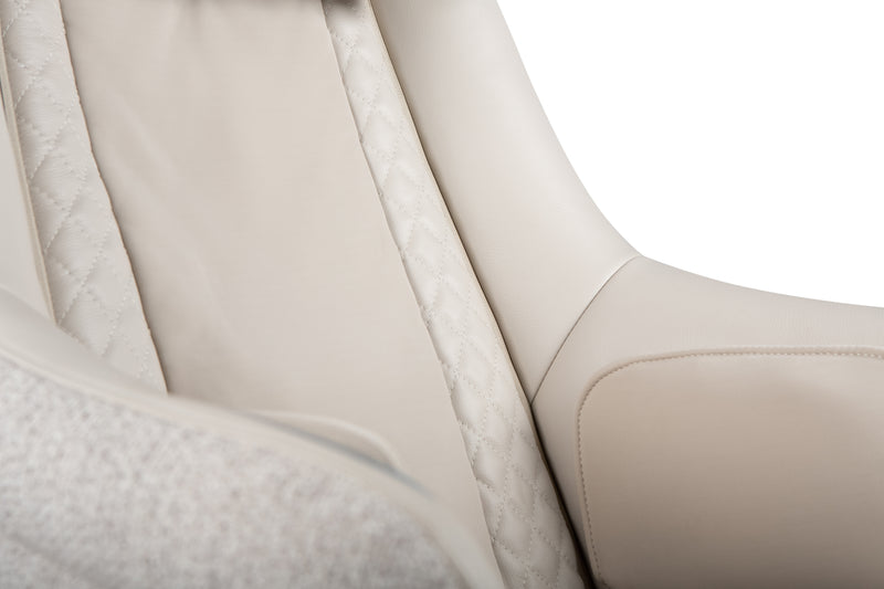 Close up of stitching - "Modern" Massage Chair with Ottoman