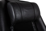 Headrest - Black "Modern" Massage Chair with Ottoman