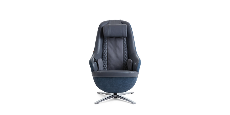 Front view - "Modern" Massage Chair with Ottoman