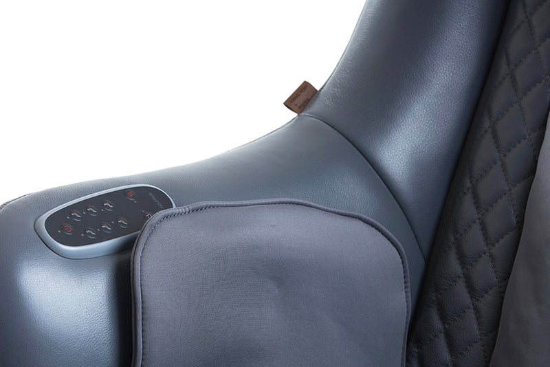 View of the built in massage remote - "Modern" Massage Chair with Ottoman