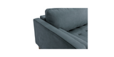 inner corner of the Ocean blue "Module" Ergonomic Sofabed