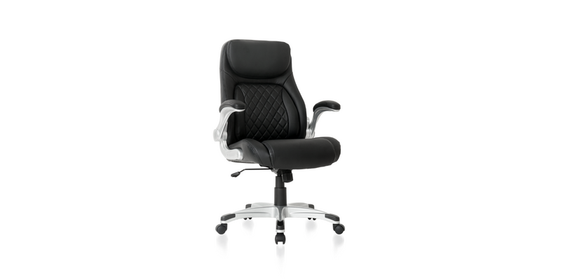Black Posture Ergonomic PU Leather Office Chair