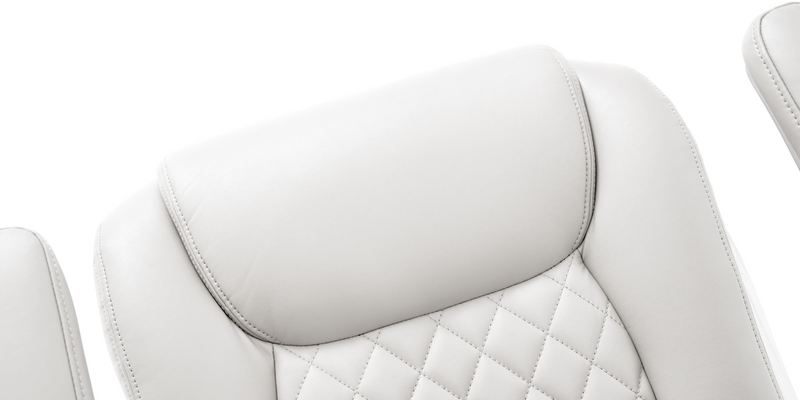 NOUHAUS - Posture Ergonomic PU Leather Office Chair - White