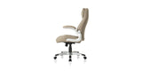 Side of the Taupe Posture Ergonomic PU Leather Office Chair