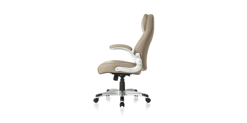 NOUHAUS - Posture Ergonomic PU Leather Office Chair - White