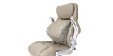 Taupe Posture Ergonomic PU Leather Office Chair with back support