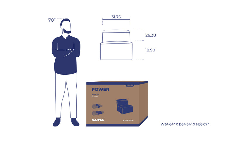 Power_Armless _Dimensions