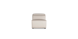 Pebble White "Power-Armless " Sofa