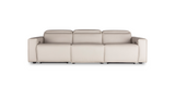 Pebble white "Power-Triple " Recliner Sofa