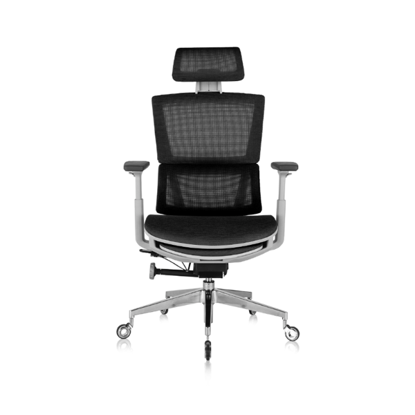 Front of the ' Rewind ' Ergonomic Office Chair - Black