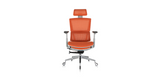 Front of the ' Rewind ' Ergonomic Office Chair - Orange