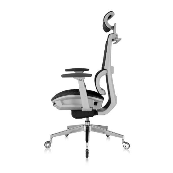 Side view of the ' Rewind ' Ergonomic Office Chair - Black