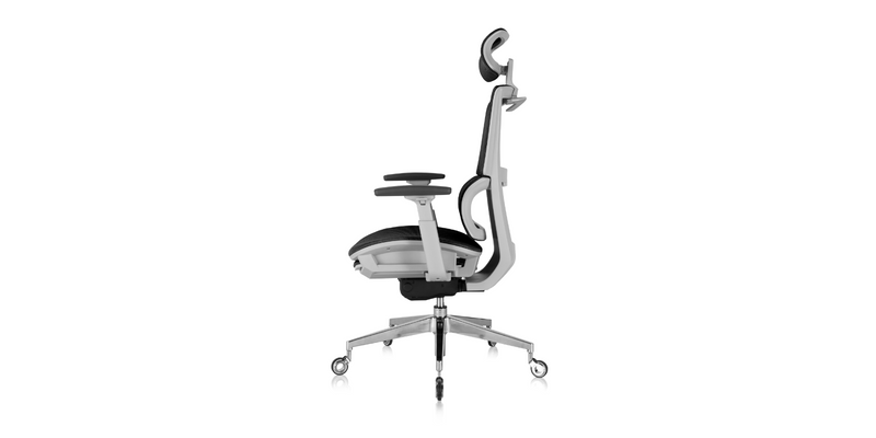 Nouhaus Rewind Ergonomic Office chair with Footrest and Lumbar Support  Swivel computer chair, Rolling Home Office Desk chairs wi