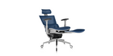 Reclined ' Rewind ' Ergonomic Office Chair - Blue