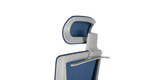 Closeup of the headrest - ' Rewind ' Ergonomic Office Chair - Blue
