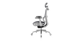 Side view of the ' Rewind ' Ergonomic Office Chair - Grey