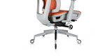 Bottom of the ' Rewind ' Ergonomic Office Chair - Orange