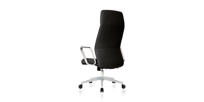 Back angle view of the Black Schedule - Office Chair