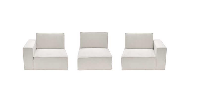 NOUHAUS Cubric-Triple Modular Sectional Sofa