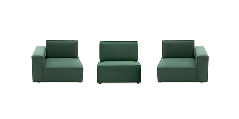 NOUHAUS Cubric-Triple Modular Sectional Sofa