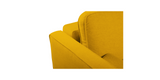 Closeup of the yellow "Module" Ergonomic Sofabed