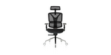 Front of the Black ErgoPro Ergonomic Office Chair