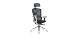 Back angled view of the Black ErgoPro Ergonomic Office Chair