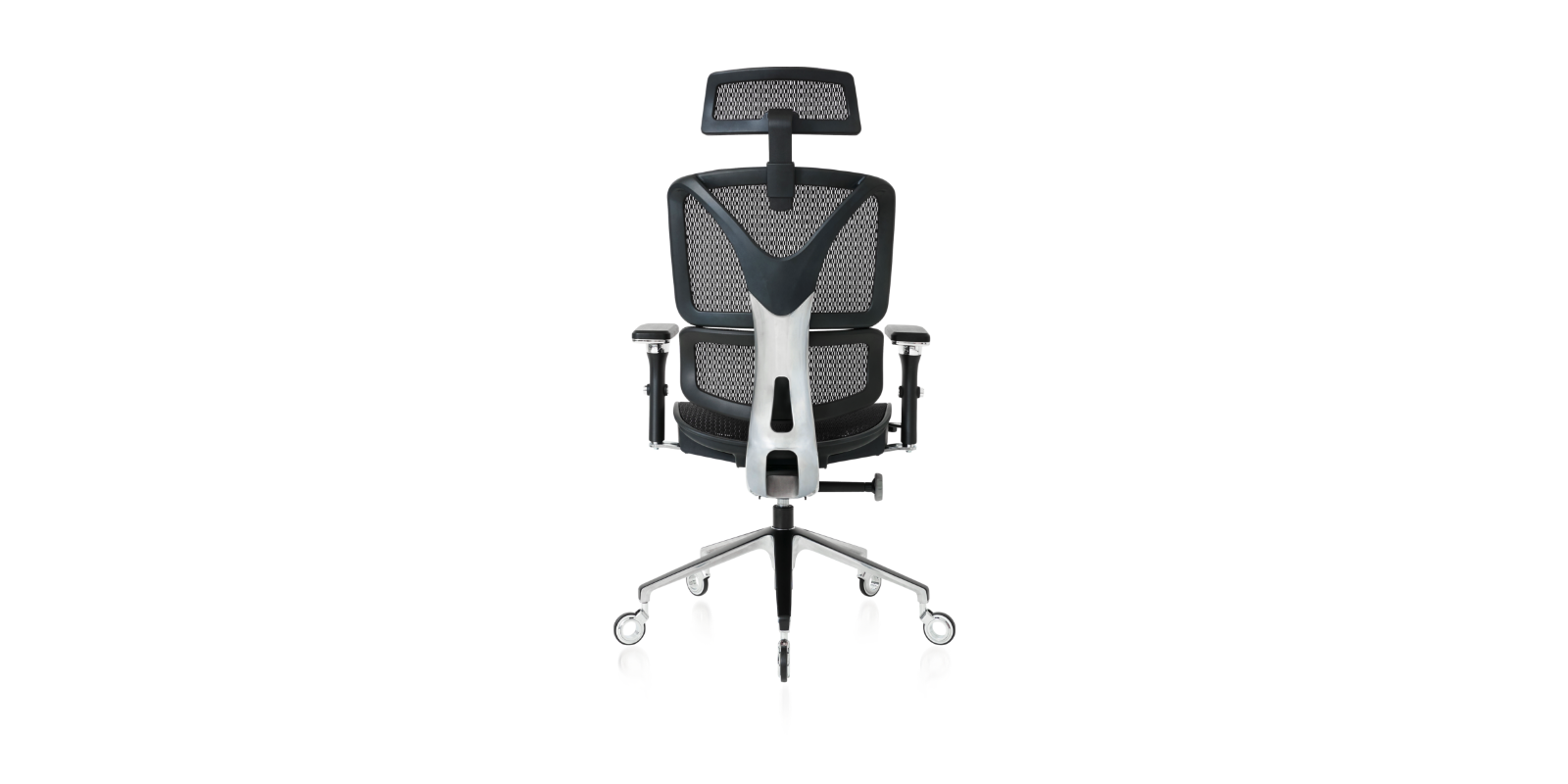 Back of the Black ErgoPro Ergonomic Office Chair