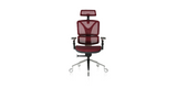 Front of the Burgundy ErgoPro Ergonomic Office Chair