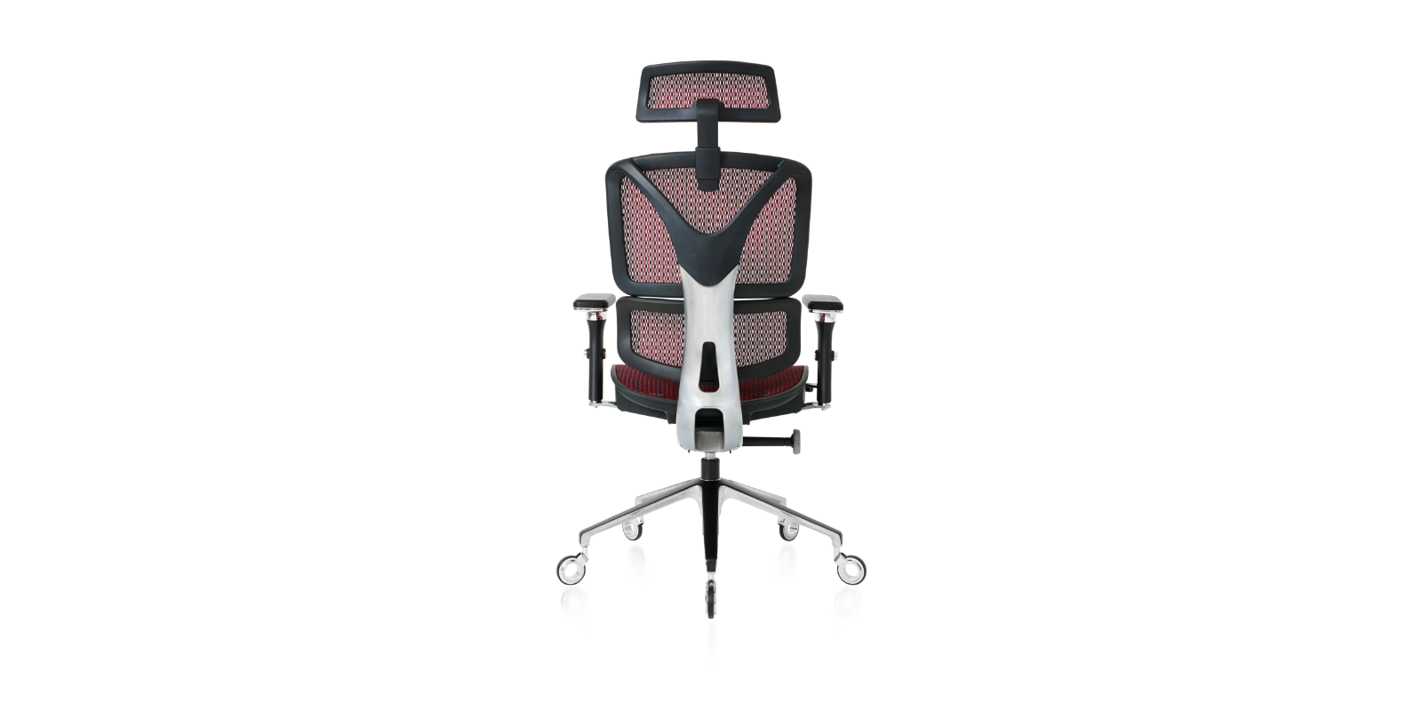 Back view of the Burgundy ErgoPro Ergonomic Office Chair