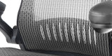 Close up of grey fabric - ErgoFlip Mesh Computer Chair - Grey