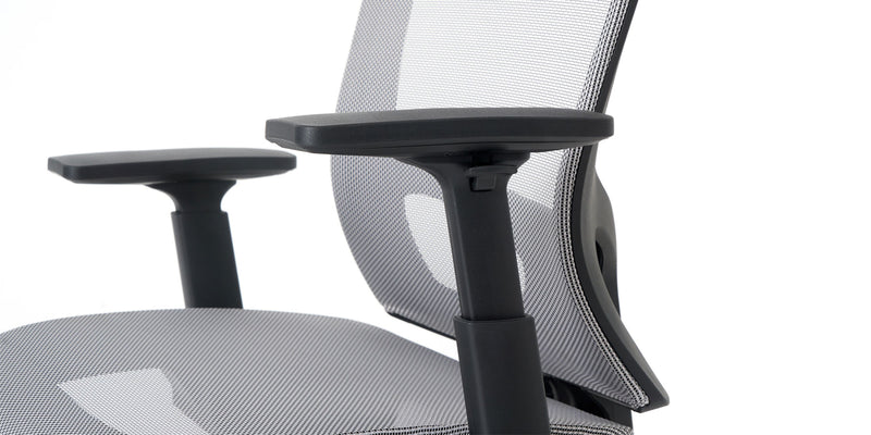 Arm rests of Grey ErgoTask Ergonomic Task Office Chair with Headrest