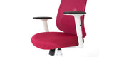 Front angled view of the Red Palette Ergonomic Lumbar Adjust Rolling Office Chair