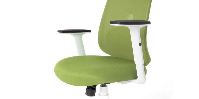 A close up of arm rests - Green Palette Ergonomic Lumbar Adjust Rolling Office Chair
